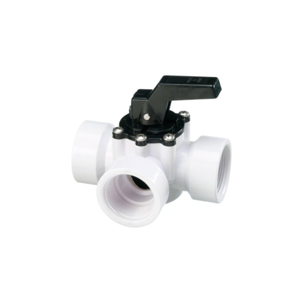 Swim &amp; Fun 3-vejs lukkeventil i kraftig kvalitet med gevind indvending